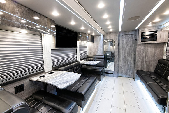 tour bus interior photo